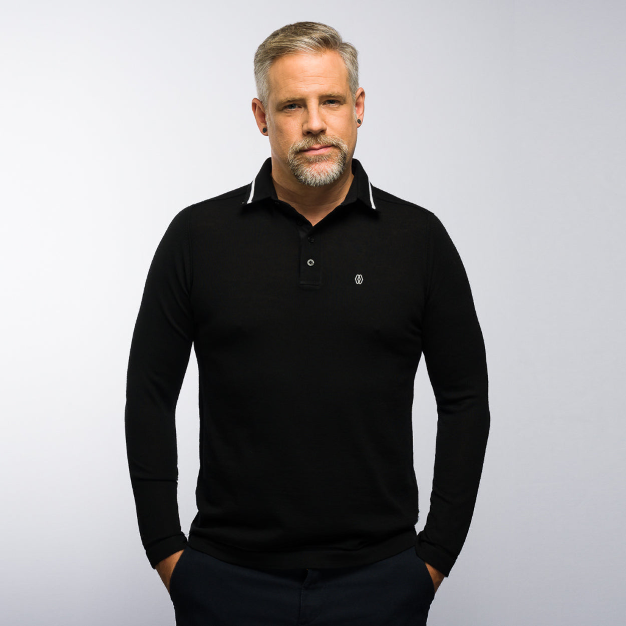 Poloshirt - The Polo Longsleeve Merino Stripes