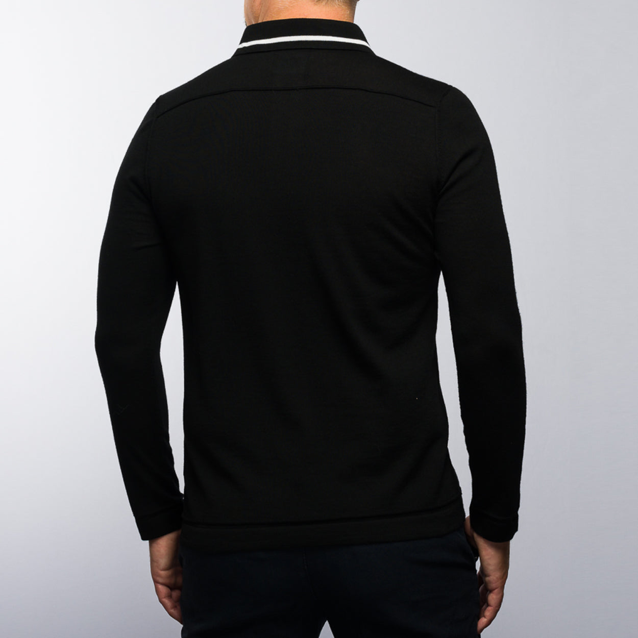 Poloshirt - The Polo Longsleeve Merino Stripes