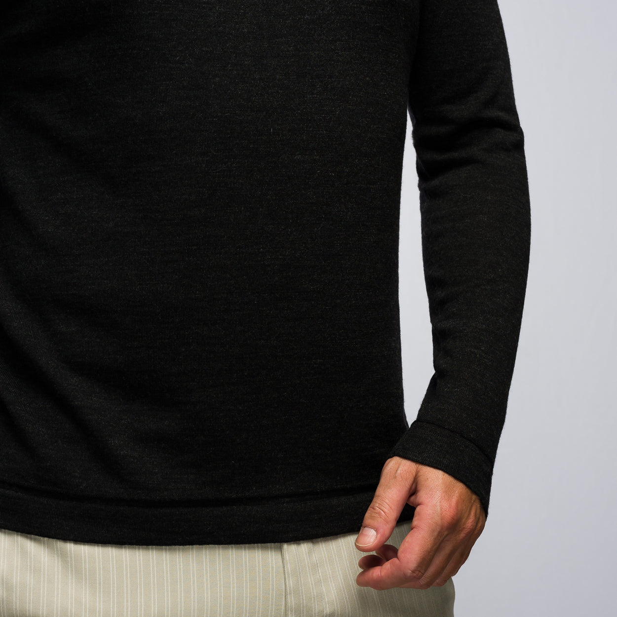 Poloshirt - The Polo Longsleeve Merino Stripes