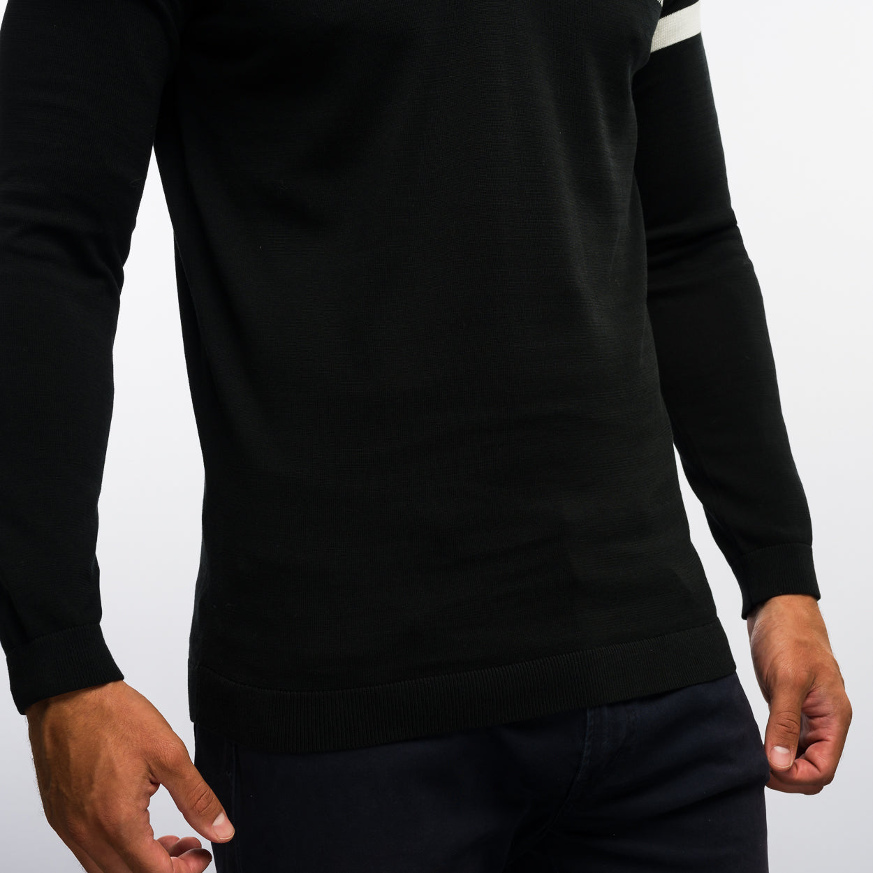The Polo Longsleeve Mercerized Stripes