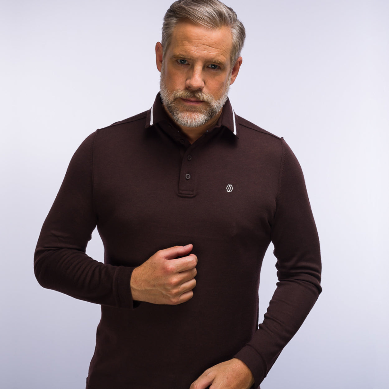 The Polo Longsleeve Merino Stripes