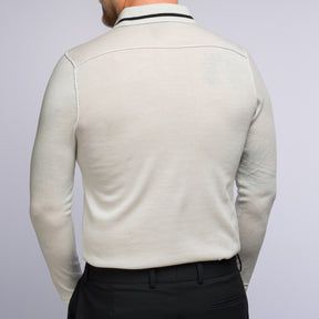 The Polo Longsleeve Merino Stripes