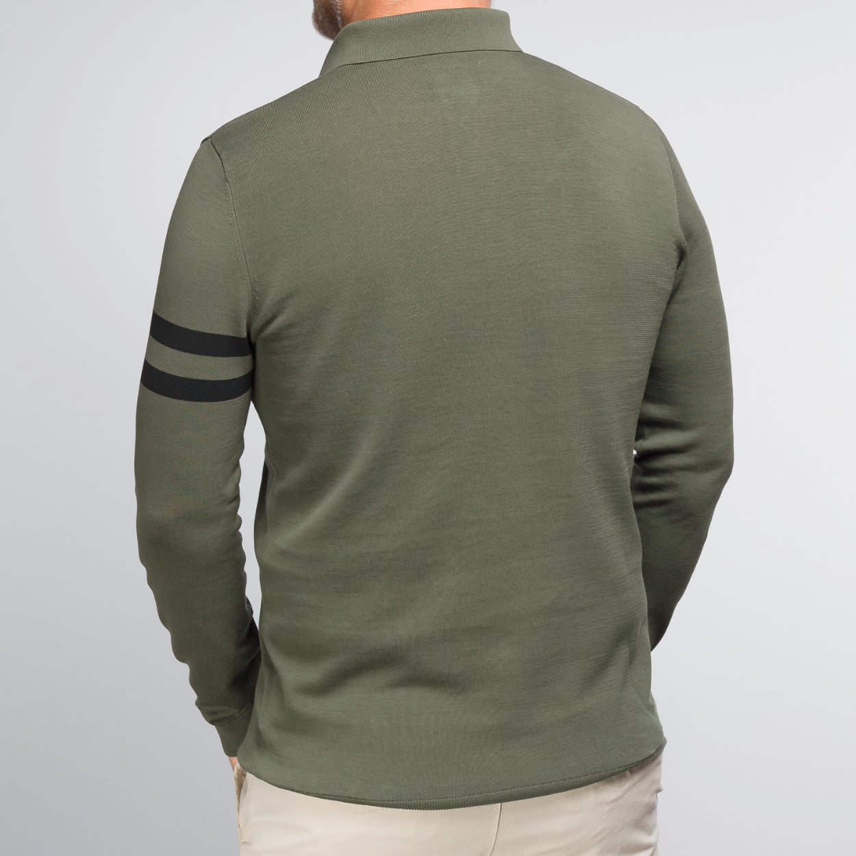 The Polo Longsleeve Mercerized Stripes