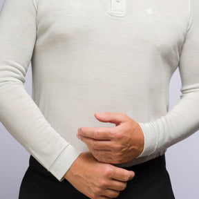 The Polo Longsleeve Merino Stripes