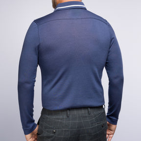 The Polo Longsleeve Merino Stripes