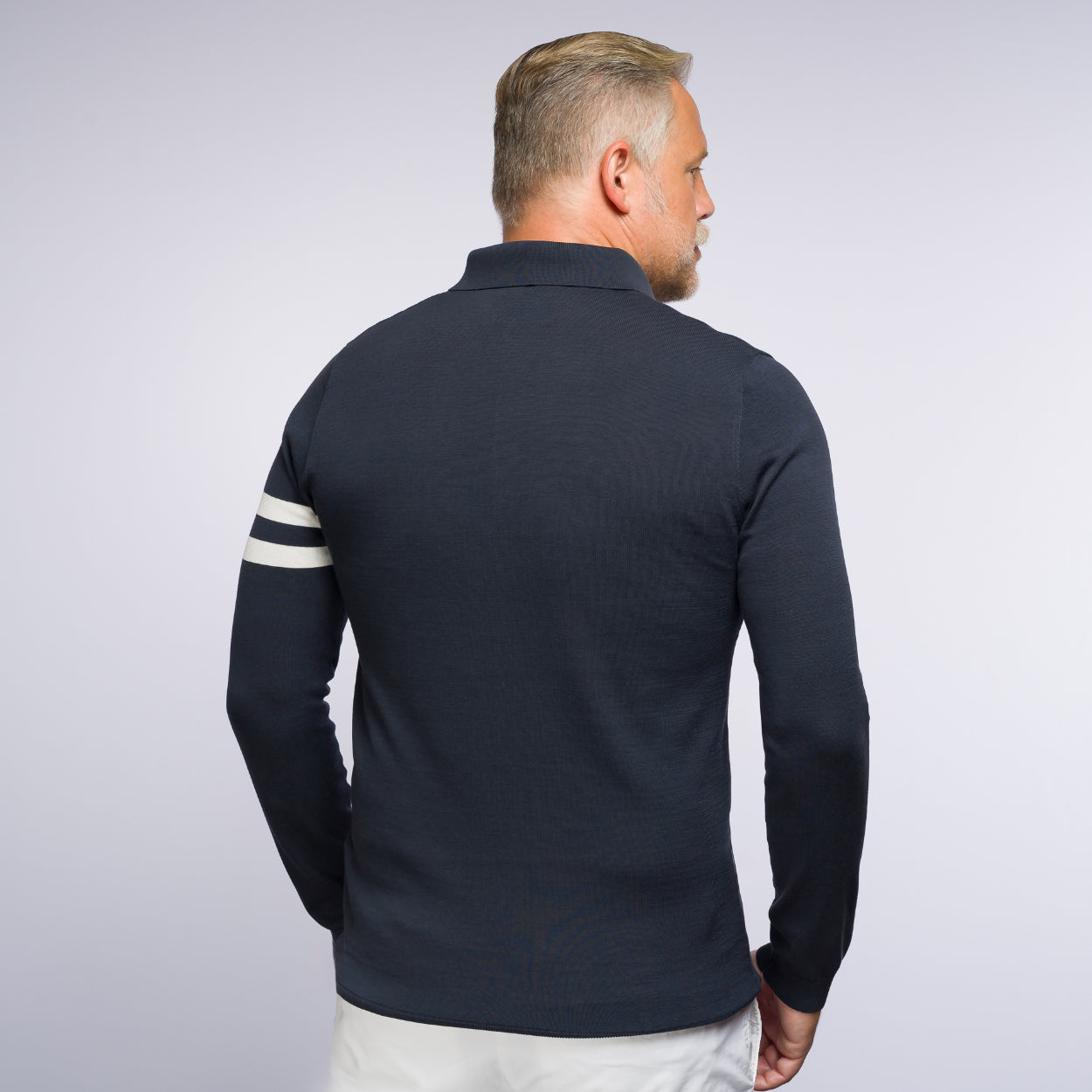 The Polo Longsleeve Mercerized Stripes