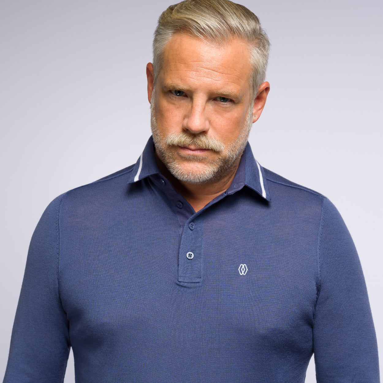 The Polo Longsleeve Merino Stripes