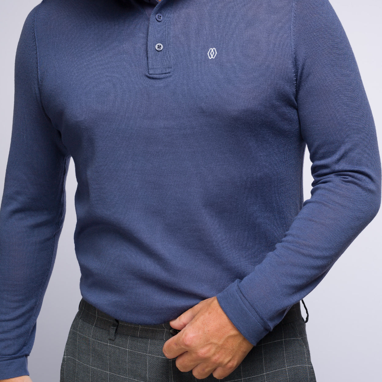 The Polo Longsleeve Merino Stripes