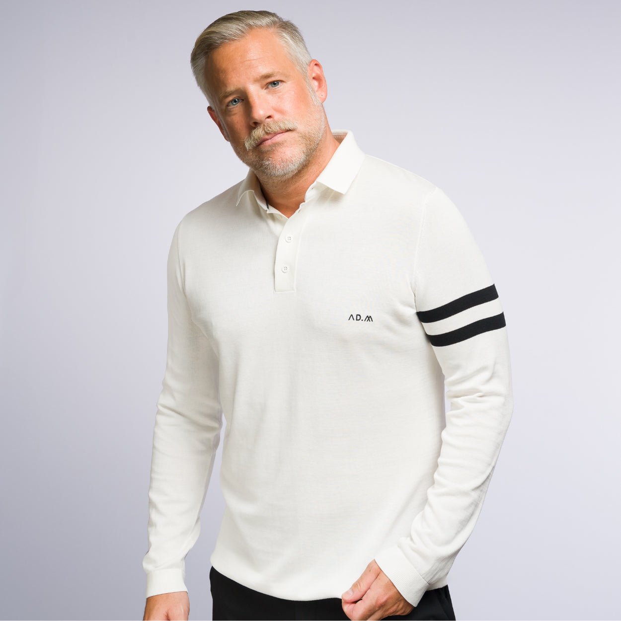 The Polo Longsleeve Mercerized Stripes