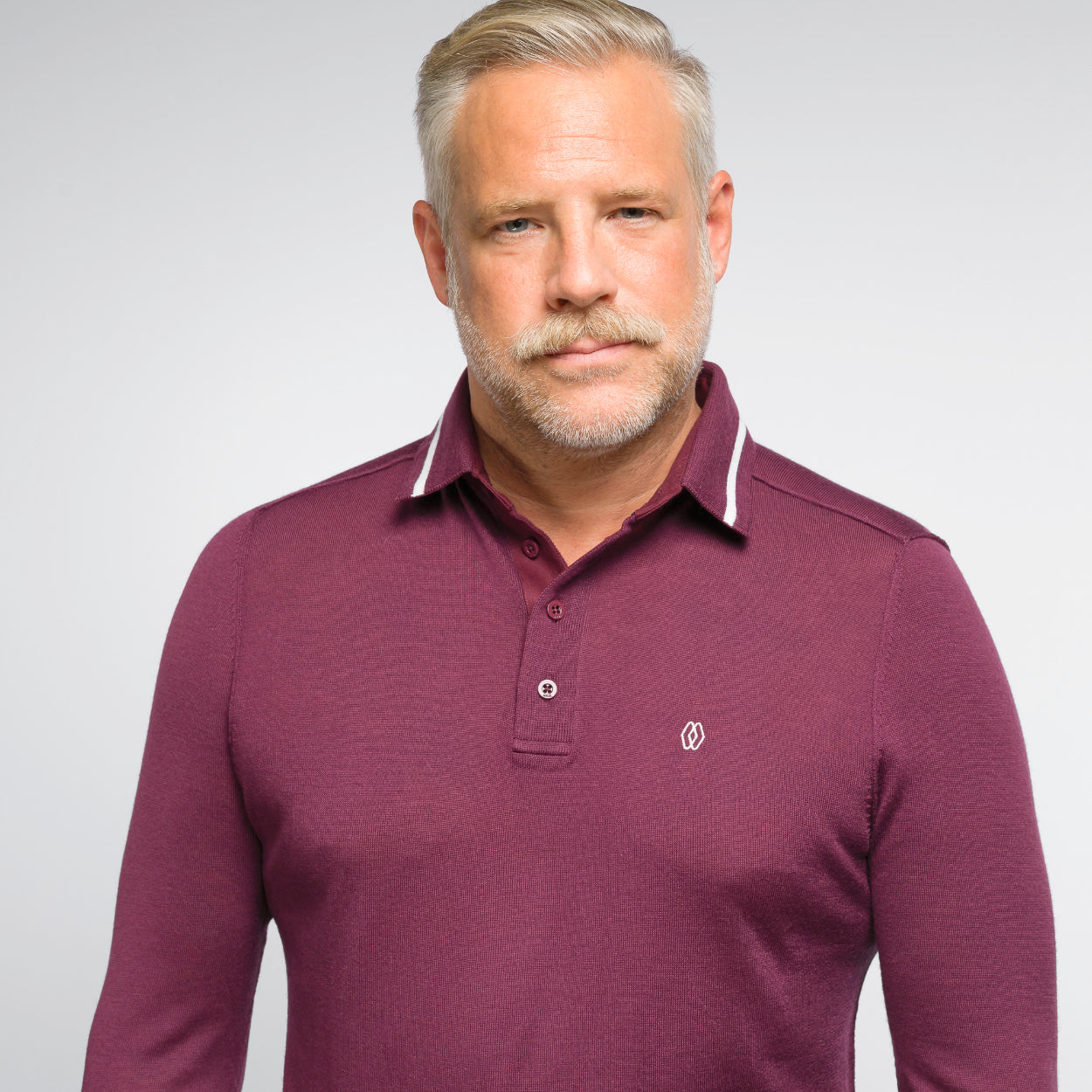 The Polo Longsleeve Merino Stripes