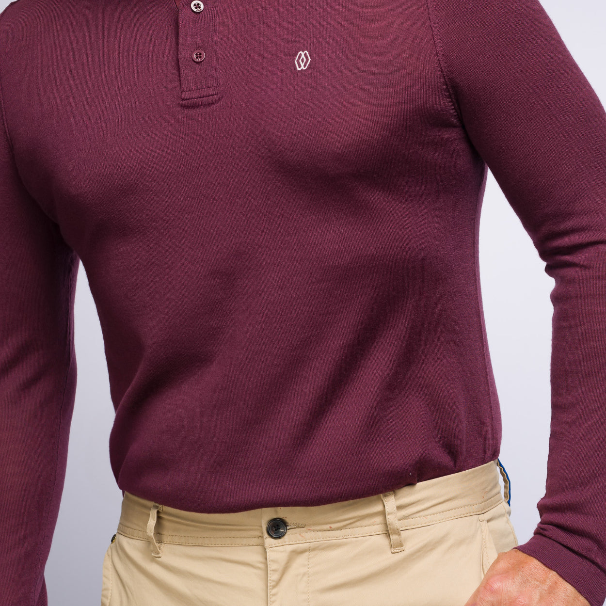 The Polo Longsleeve Merino Stripes