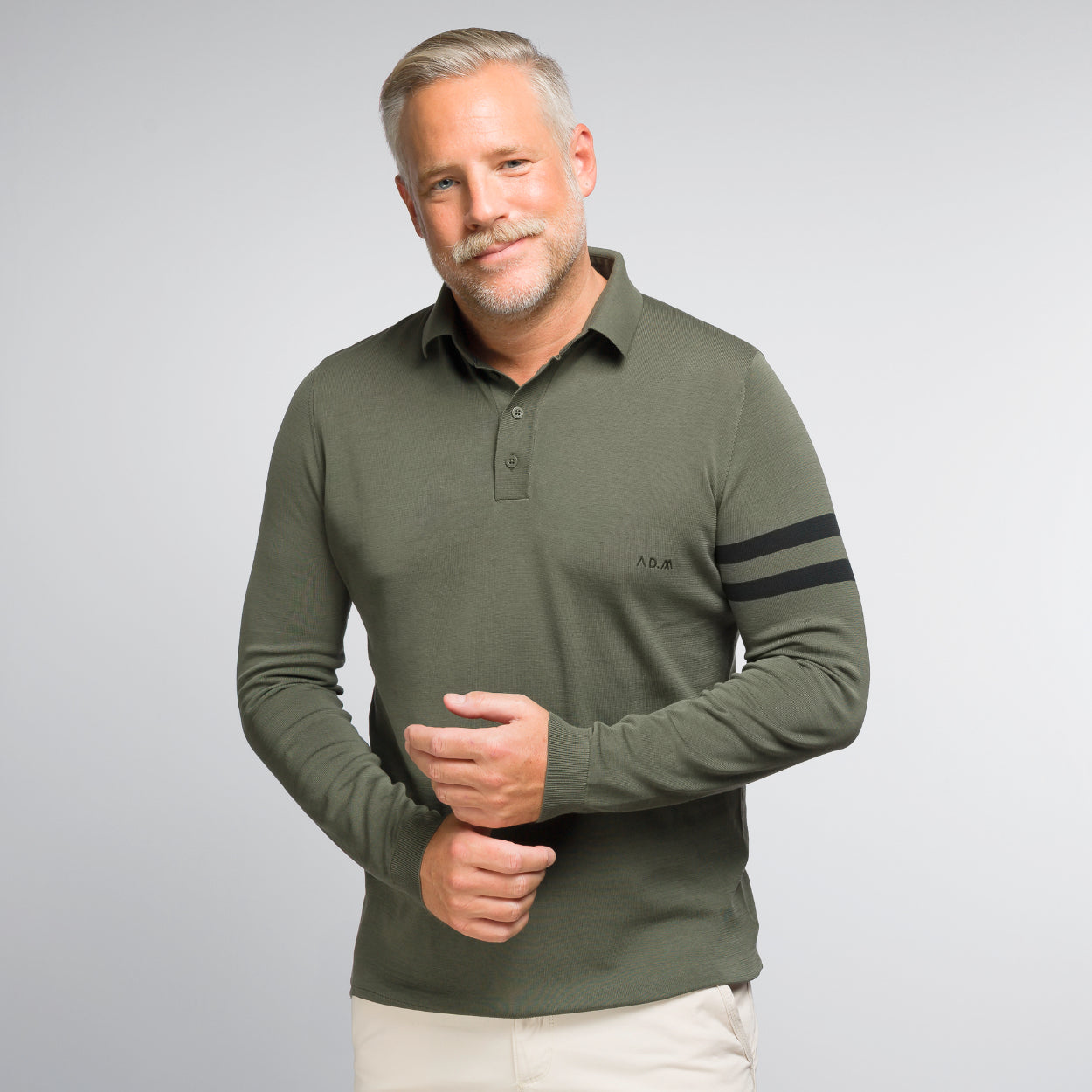 The Polo Longsleeve Mercerized Stripes