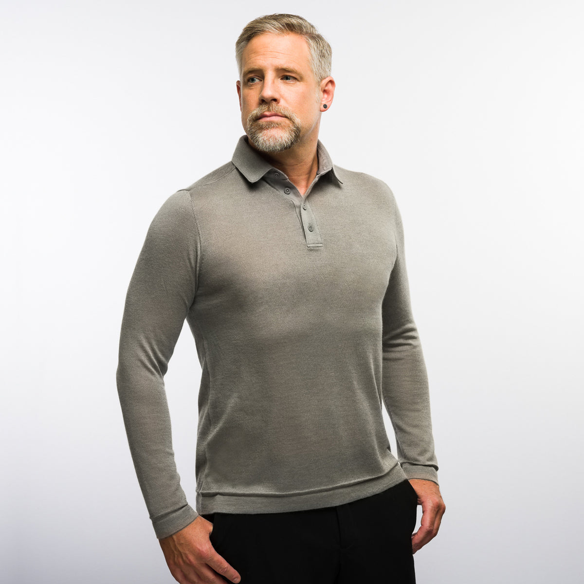 The Polo Longsleeve Cashmere Silk