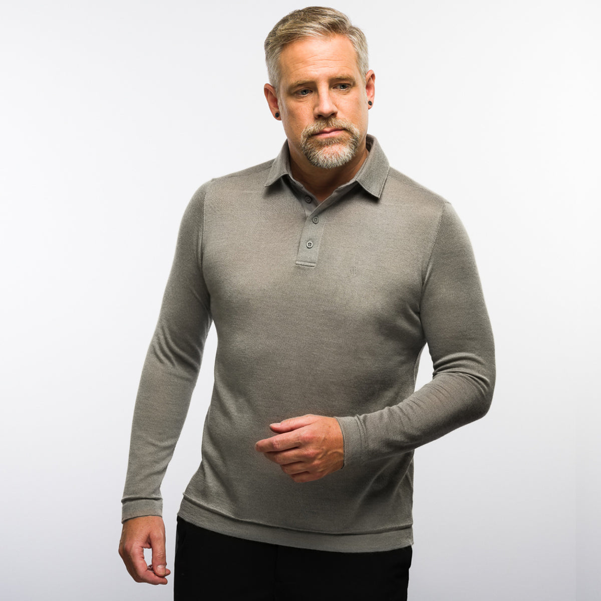 The Polo Longsleeve Cashmere Silk