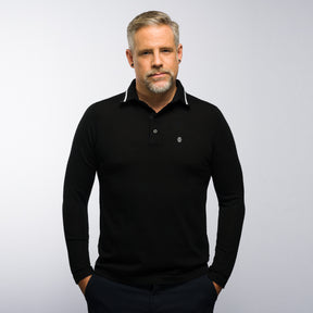 The Polo Longsleeve Merino Stripes