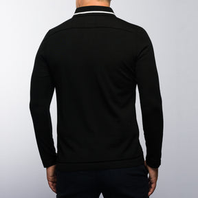 The Polo Longsleeve Merino Stripes