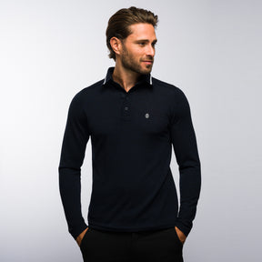 The Polo Longsleeve Merino Stripes