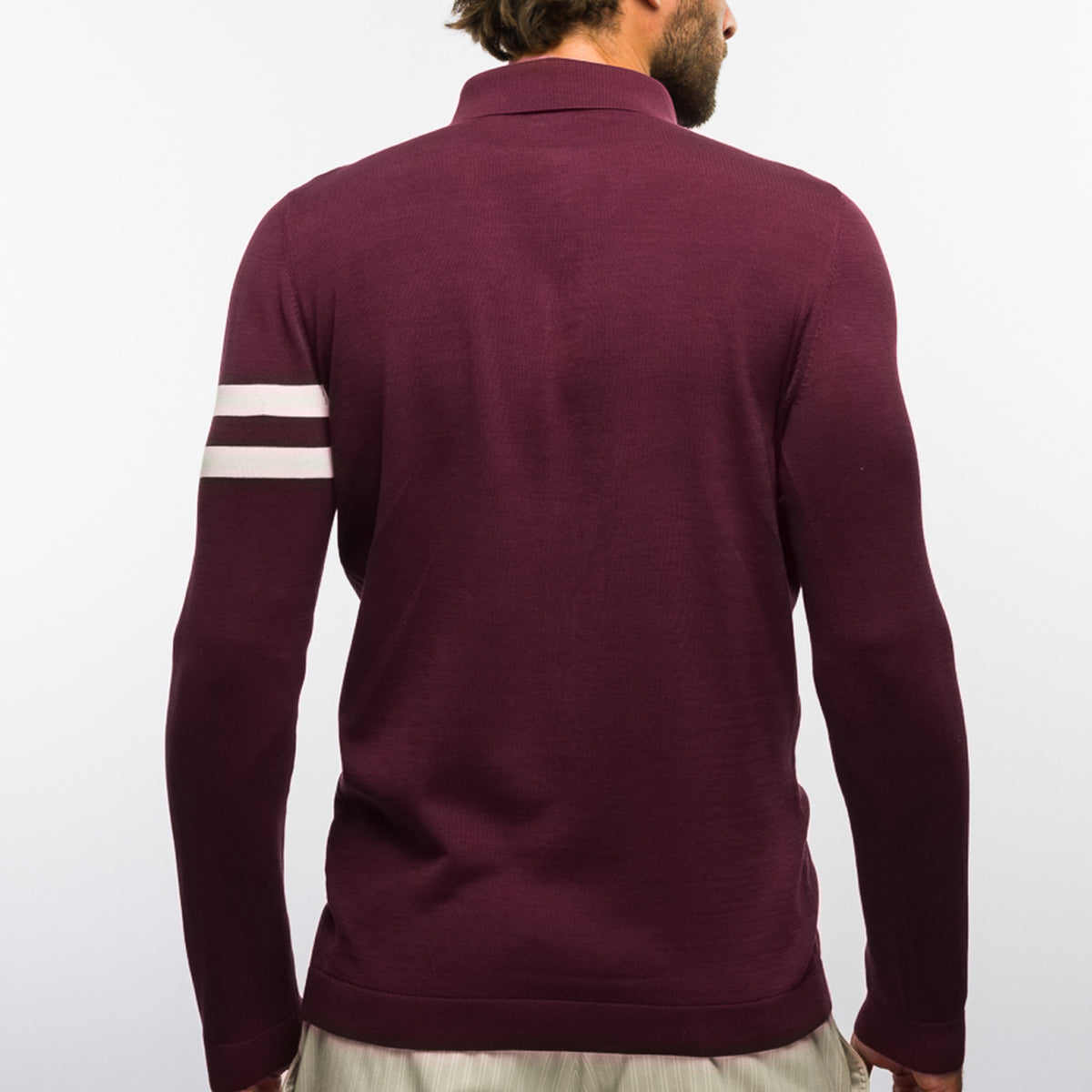 Poloshirt - The Polo Longsleeve Mercerized Stripes