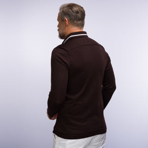 The Polo Longsleeve Merino Stripes
