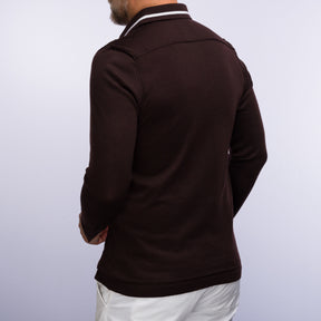 The Polo Longsleeve Merino Stripes